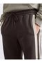 Peak New Season Brown Striped Drawstring Pants for Men - 3