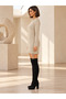 Valeria Women's Side-Tie Knit Mini Dress - 2