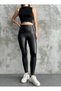 Leather Inside Velvet Slim High Leggings - 5