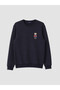Esvab • Modern & Stylish Zero Roba Collar Cute Teddy Bear Print Men's Sweatshirt - 6