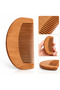 Natural Wood Comb, Half-Moon Design – Hair and Beard Comb, Ergonomic Wooden Pocket Comb.