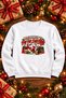 Most Likely To... Printed Crew Neck Christmas-Themed Funny Sweatshirt.
