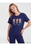 Peak New Season Navy Blue Bear Teddy Print Pajama Set - 2