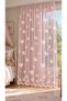 Figured Pink Tulle Curtain - 3
