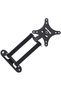 Telescopic TV Wall Mount Bracket for 10-27 Inch Screens black - 2