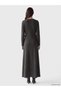 Peak New Season Anthracite Dress with Bicycle Collar and Buckle Detail. - 4