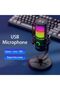 ميكروفون ديناميكي مكثف USB مع خاصية إلغاء الضوضاء ENC، كتم سريع، إضاءة RGB، ومؤشر مستوى الصوت - 2