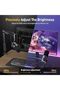 ميكروفون ألعاب XLR/USB مع برنامج، ميكروفون ديناميكي للكمبيوتر مع إضاءة RGB للبث المباشر والبودكاست - 7