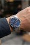 Classic and Modern Men's Wristwatch | 41 mm Steel Strap, Navy Blue Dial - 3