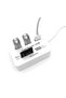 قارئ بطاقات ومحور USB بثلاثة منافذ، قارئ بطاقات ذاكرة خارجي عالي السرعة (MS، Micro SD، SD/MMC، M2، TF C). - 2