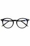 Blue Light Blocking Black Frame Glasses with Gold Accents, Suitable for Optical Lenses. - 4