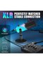 ميكروفون ديناميكي بتقنية XLR/USB، ميكروفون ديناميكي للكمبيوتر، مثالي للبث المباشر وإنتاج البودكاست، ويتميز بإضاءة RGB. - 2