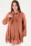 Women's Italian Lace Flannel 2-Piece Knit Set Sweater Blouse