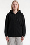 Women's Hooded 3-Thread Fleece Zippered Sweatshirt Jacket - 2