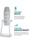 UM700W White Desktop USB Microphone for Computer - Studio Mic with 4 Pickup Patterns - USB Gami - 3