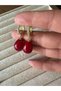 Suyolu Earrings with a Popular Design, Burgundy, Drop Style, Acr9673 - 2