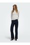 Women's Navy Blue Onllılo Regular Wide Leg Jeans.