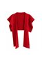 Square Patchwork Knit Shoulder Scarf, Patchwork Scarf, Sporty Unisex Boho Shawl Scarf. - 2
