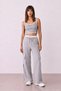 Women's Grey Striped Sweatpants - 3