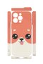 iPhone 15 Pro Vorian Camera Protective Case, Peach Puppy Design. - 2