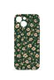 iPhone 13 Vorian Camera Protective Case, Green Daisy Design.