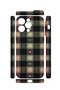 iPhone 12 Pro Max Vorian Camera Protective Case with Heart-Shaped Vintage Plaid Design. - 2