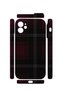 iPhone 12 Vorian Mika Camera Protective Case, Plum Black Plaid. - 2