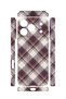 iPhone 18 Pro Max Vorian Camera Protective Case, Purple Cream, Diagonal Plaid Pattern. - 2