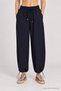 Contrast Trimmed Parachute Top and Bottom Set Lby0112 Navy Blue - 4