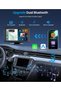 شاشة CarPlay لاسلكية مقاس 7 بوصات، نظام صوتي محمول للسيارة، تدعم Android Auto اللاسلكي و Mirror Link، شاشة IPS - 3