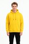 Three Yarns Sh Fleece-Lined Hooded Plain Men's Casual Sweatshirt - 3