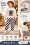 Baby Boy / Kids Cool Tricks Bear-Printed Fleece Sweatshirt and Plaid Pants 2-Piece Tracksuit Set. - 4