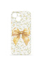 iPhone 14 Plus Vorian Camera Protective Case with Gold Floral Bow
