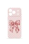 iPhone 18 Pro Max Vorian Camera Protective Case, Vintage Rose Bow, Polka Dot Design.