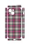 iPhone 13 Vorian Camera Protective Case, Grey and Fuchsia Plaid. - 2