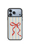 iPhone 18 Pro Max Vorian Black Hole Case, Tied Stripe Design.