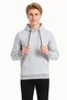 Three Yarns Sh Fleece-Lined Hooded Plain Men's Casual Sweatshirt - 3