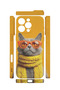 iPhone 16 Pro Max Vorian Camera Protective Case with Yellow Scarf Cat Design. - 2
