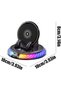 شاحن لاسلكي للسيارة مع حامل دوار 360 درجة وإضاءة RGB - 6