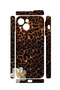 iPhone 13 Vorian Mika Camera Protective Case, Dark Leopard Flower Design. - 2