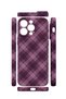 iPhone 12 Pro Max Vorian Camera Protection Case, Lilac Smoke Plaid. - 2