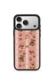 iPhone 17 Pro Max Vorian Black Hole Case, Pink Striped Teddy Bear Collection.
