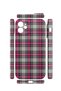 iPhone 11 Vorian Camera Protective Case, Grey and Fuchsia Plaid. - 2