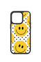 iPhone 14 Pro Vorian Black Hole Case with Yellow Smile and Polka Dots. - 2