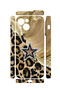 iPhone 14 Vorian Mika Camera Protective Case, Gold Leopard Star Design. - 2