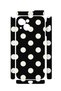 iPhone 13 Vorian Camera Protective Case, Black with Cream Polka Dots. - 2