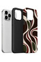 غطاء هاتف iPhone 13 Pro Max من Vorian، تصميم مزدوج الطبقات، لون إسبريسو. - 3