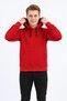 Three Yarns Sh Fleece-Lined Hooded Plain Men's Casual Sweatshirt - 3