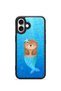 iPhone 16 Plus Vorian Black Hole Case, Featuring a Mermaid and Sea Otter Design.