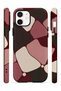 iPhone 12 Vorian Double-Layer Wine Mosaic Case - 2